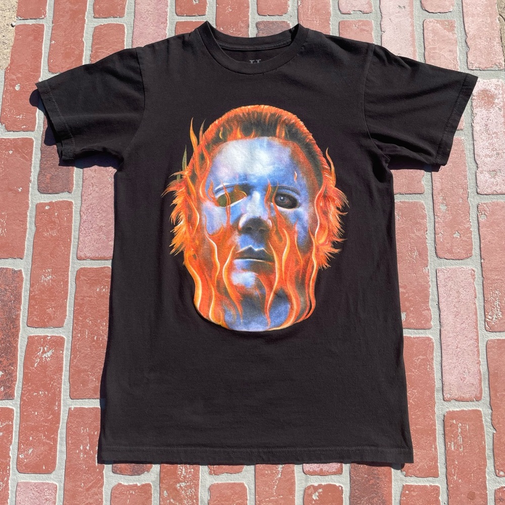 Halloween II Michael Myers Flaming Face Rock Rebel Horror SZ SM